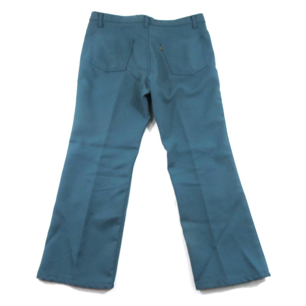 Levis Polyester Twill Pants Green Made in USA Sz 38x30 Measure 38x29 698M 90s